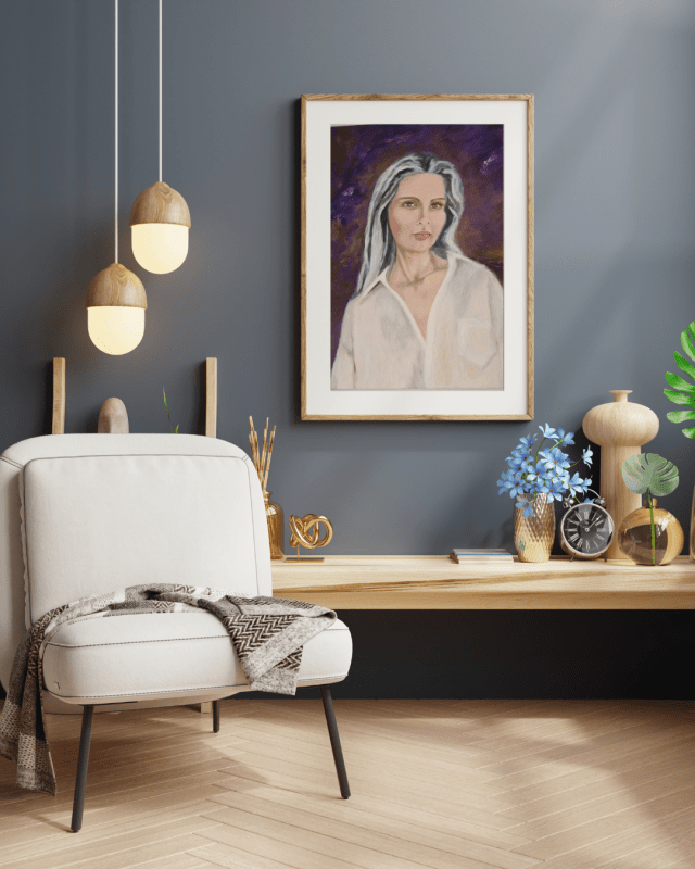 Becoming White. Original Painting by Tapia-Gonzales